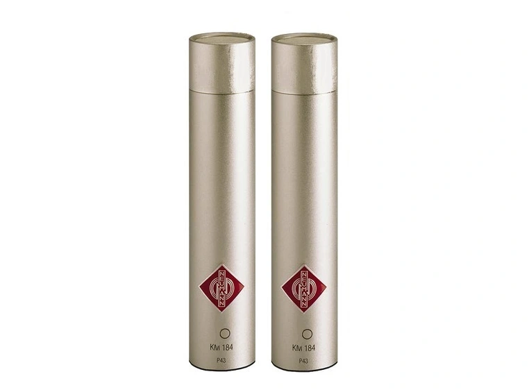 Neumann KM 183 Stereo Set Omni-directional mics Nickel 